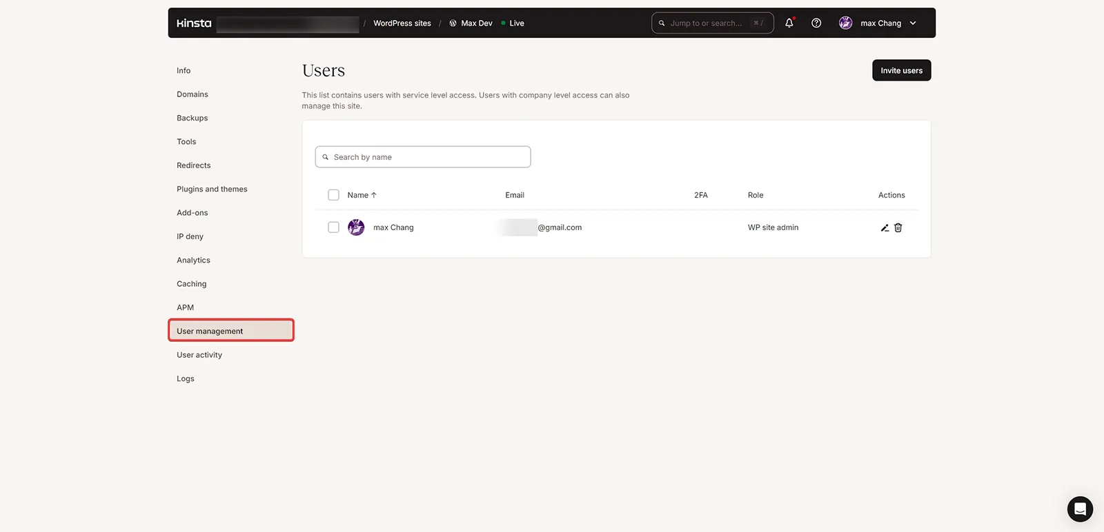 User management / Users 使用者 User management / Users 使用者